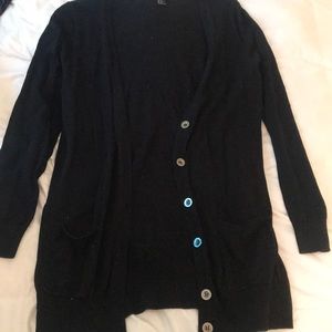 Black cardigan